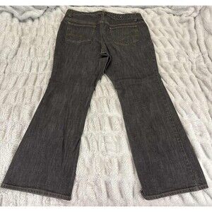 Tommy Hilfiger Jeans Women 12 Black Freedom Boot Dark Wash Denim Bootcut Stretch